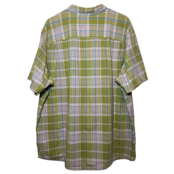Columbia Plaid Button Down, Green and Blue, XXL - Picture 3 of 7
